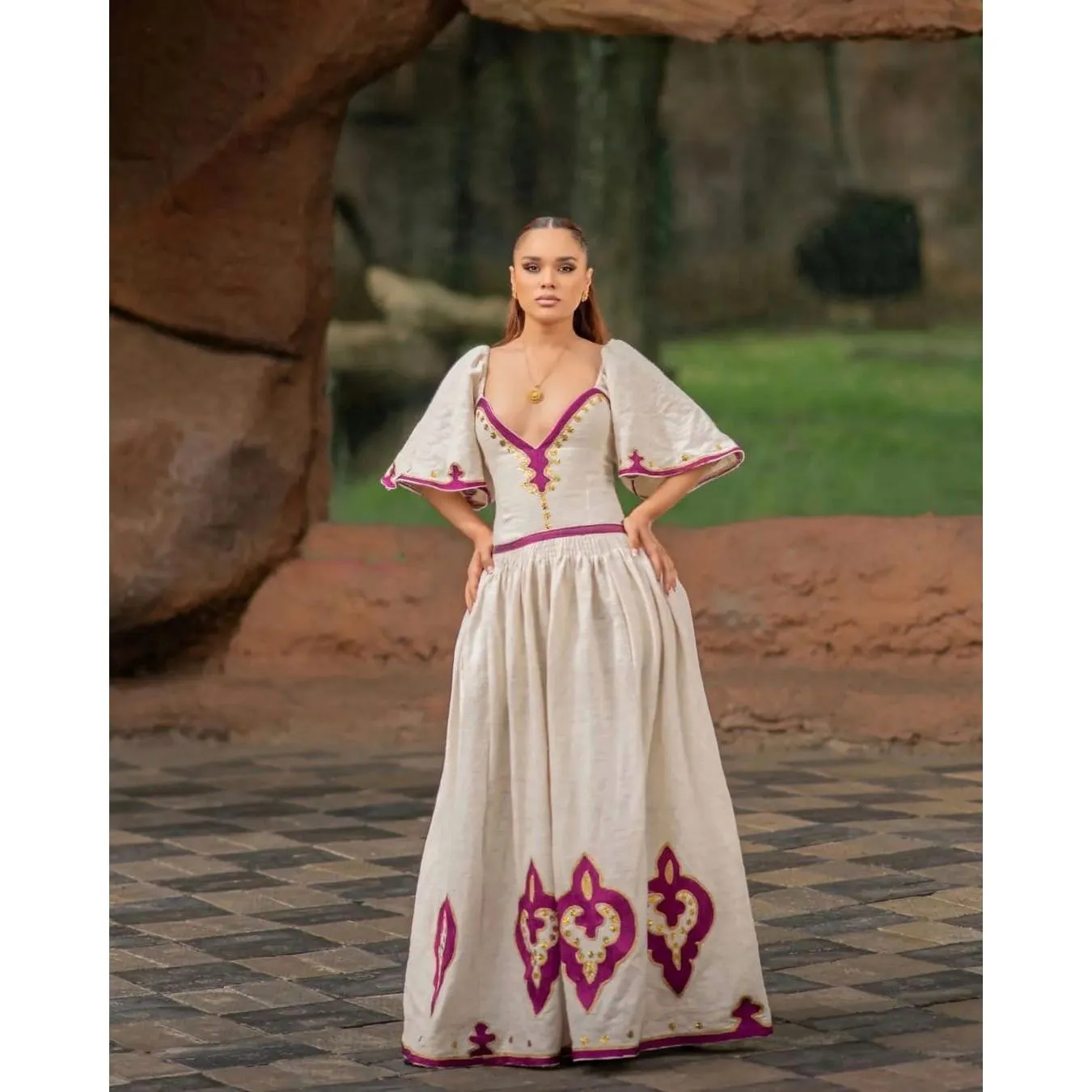 Simple Habesha Dress Handwoven Habesha Kemis Modern Traditional Dress Eritrean Dress