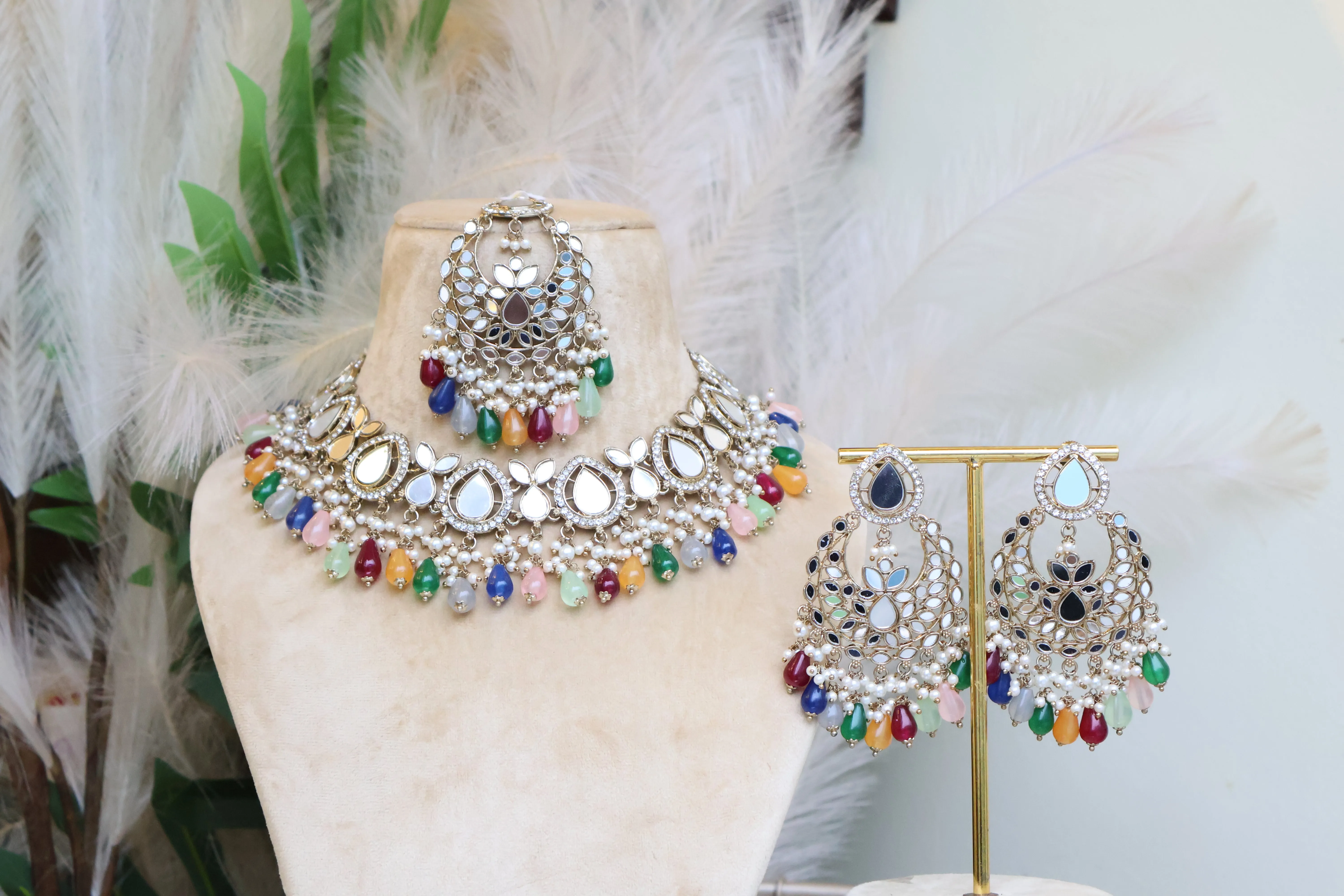 Surbhi Mirrored Necklace
