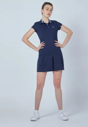 Tennis Polo Dress, navy blue