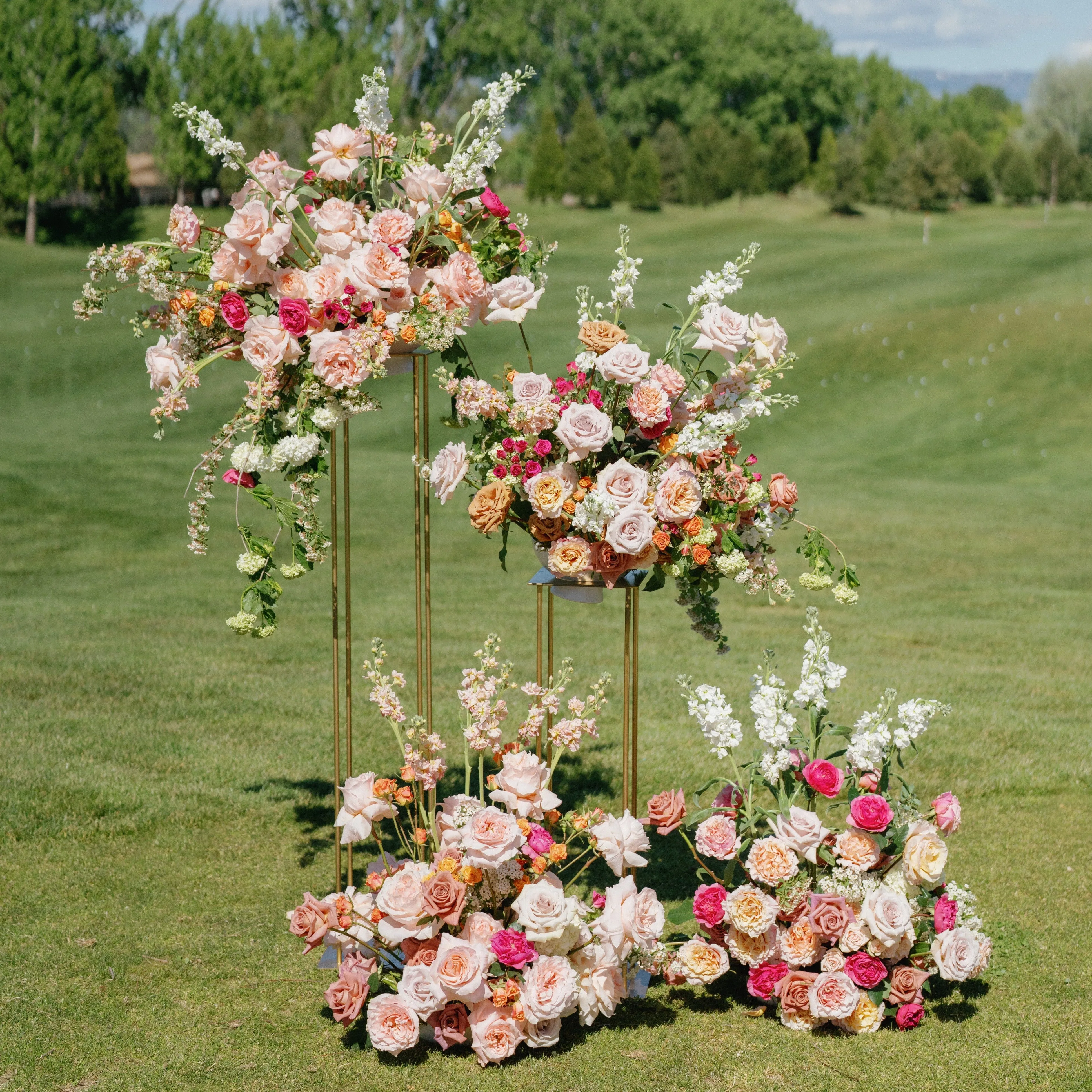 Trendy Pinks and Neutrals Country Club Styled Shoot