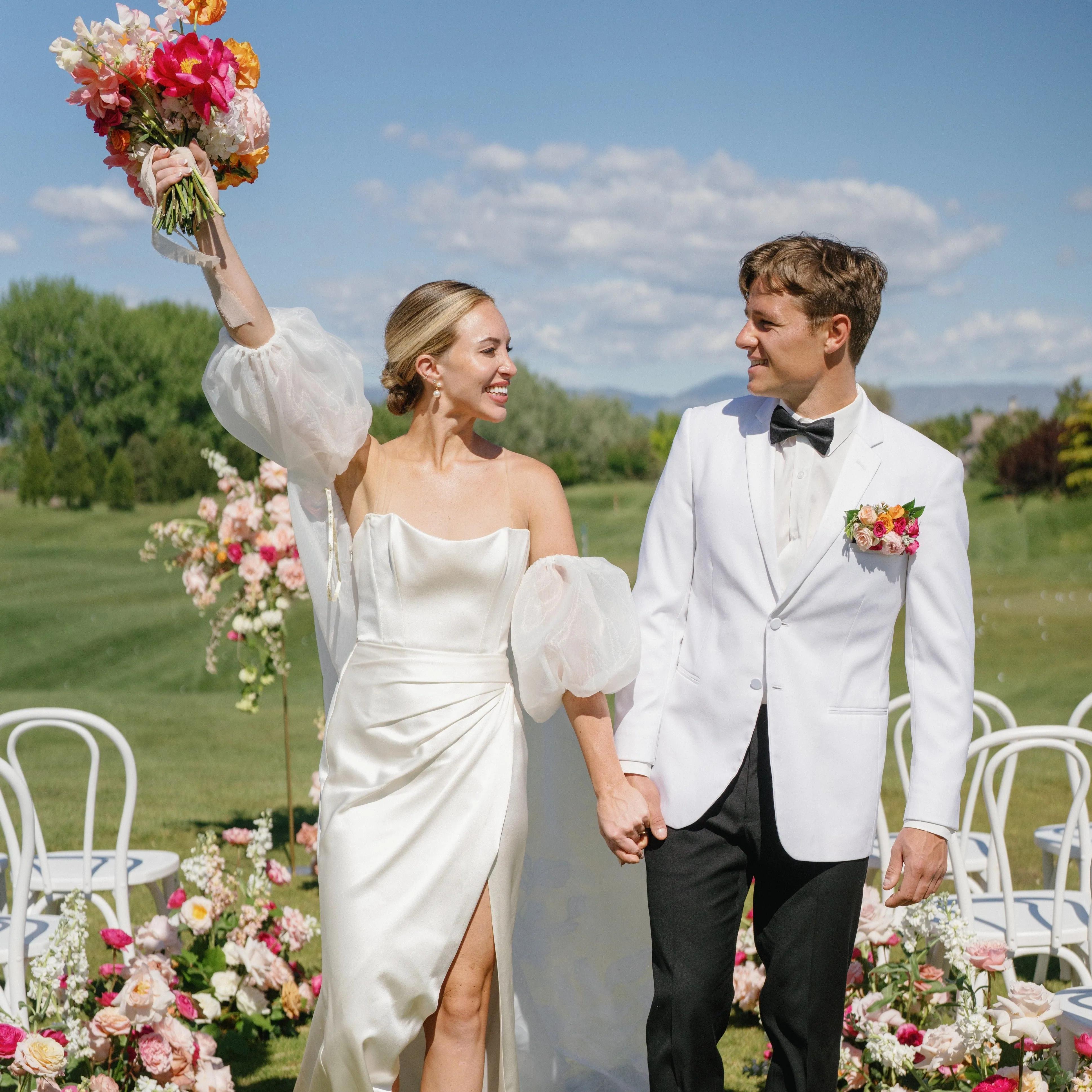 Trendy Pinks and Neutrals Country Club Styled Shoot