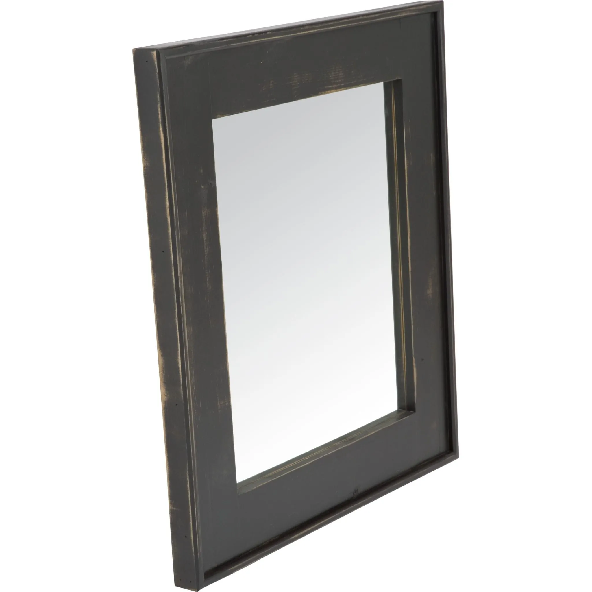 Wide Frame Floor Mirror - Black